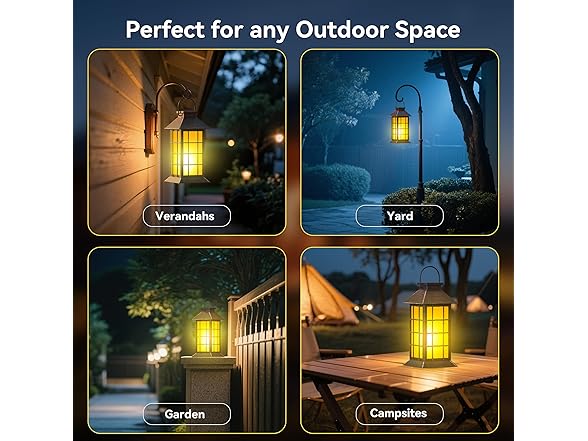 2 Pack 13" Copper Solar Lantern