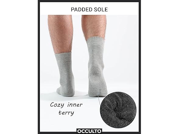 Occulto Men Winter Socks 6 Pairs (6.5-9.5)