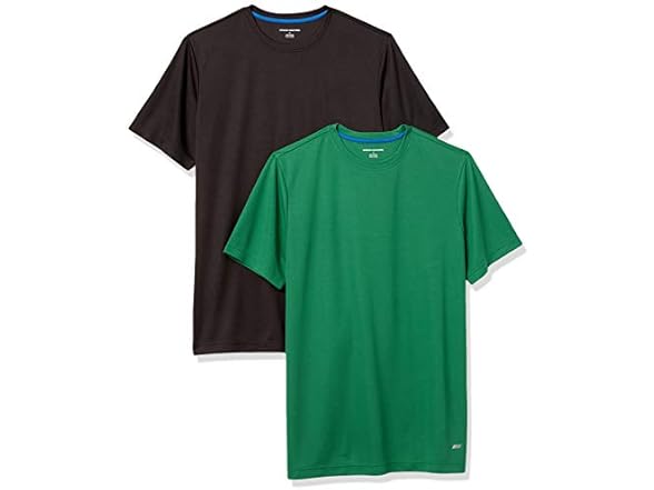 Amazon Essentials Mens Moisture Wicking Tech Tee 2Pk
