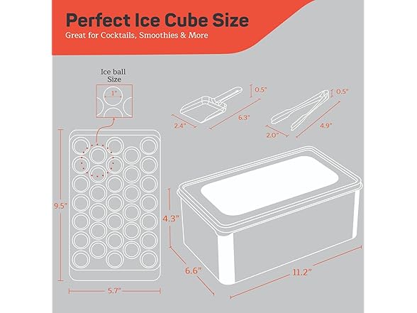 Emporio Kitchen Round Ice Cube Tray Set Pack of 4, Blue