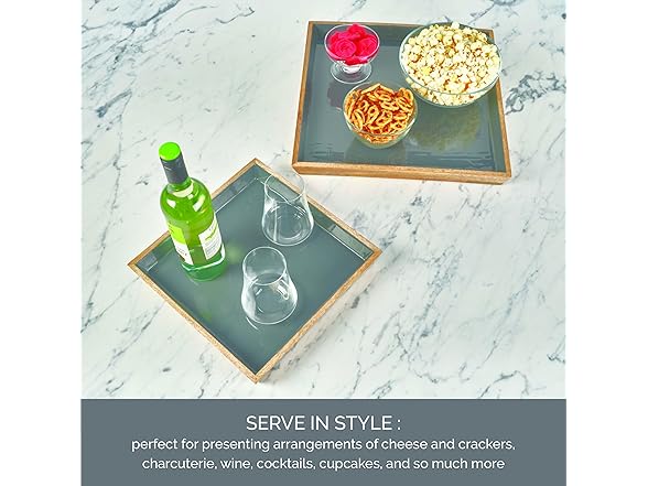 Mikasa Mango Wood Serving Trays 2pc