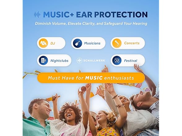 Schallwerk Music+ Concert Ear Plugs