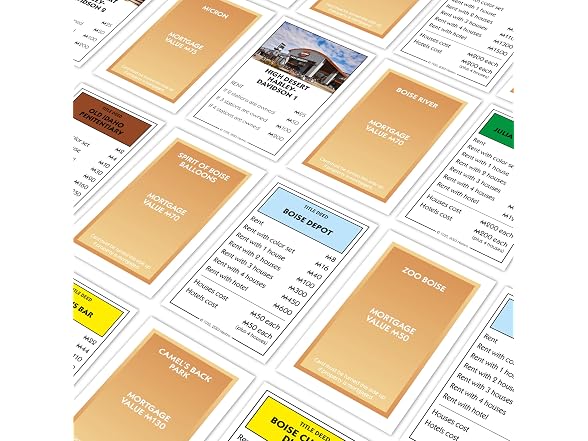 Monopoly Board Game Boise Edition