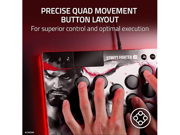 Razer Kitsune All-Button Optical Arcade Controller Ryu Edition - Gallery 2