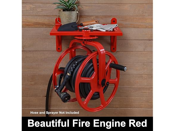 Liberty Garden Revolution Hose Reel, Red