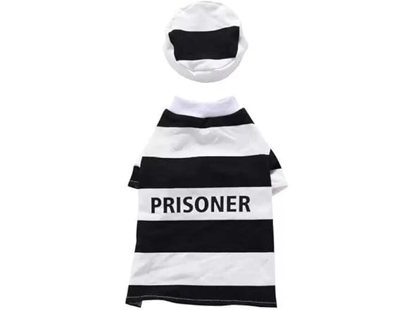 Pet Life ® 'Retro Inmate' Dog Costume