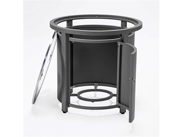 LeisureMod WH24 Walbrooke Round Tank Holder Table