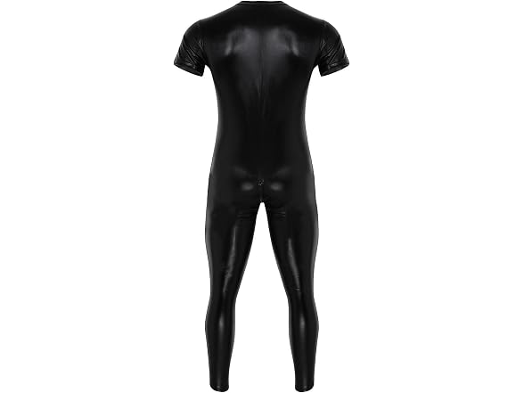 Inhzoy Men (M) Stretchy Patent Leather Bodysuit