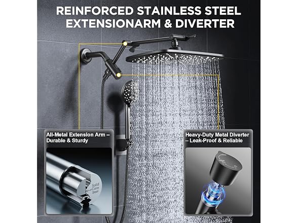 Veken 11.8in High Pressure Shower Head