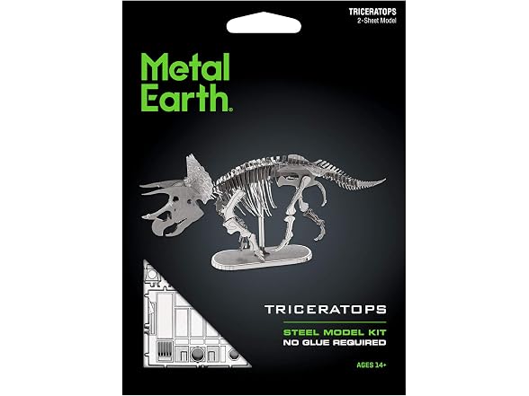 Metal Earth Triceratops Skeleton 3D Metal Model Kit Fascinations
