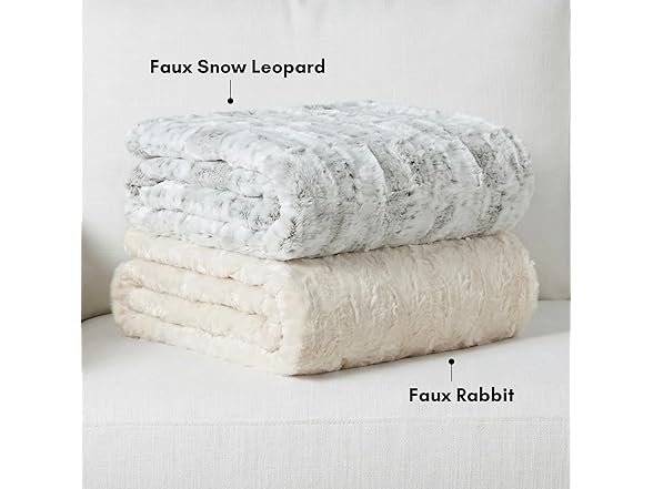 Americanflat Faux Fur Throw Blanket