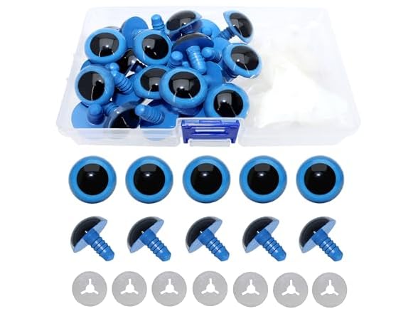 BESTCYC 1Box(60pcs) 24mm Large Blue