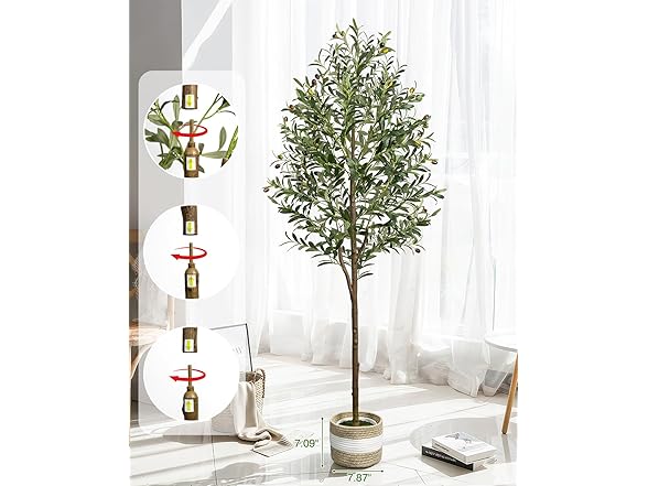 LuceAlberi 6FT Artificial Olive Tree
