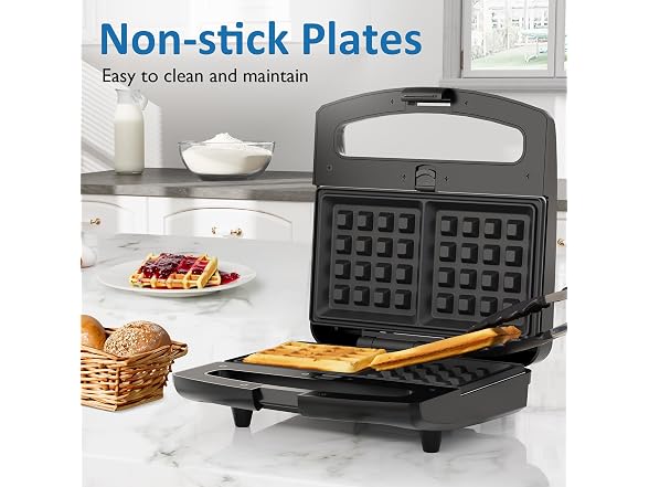 SUNVIVIPRO Sandwich Maker Panini Press Grill, 3 in 1 