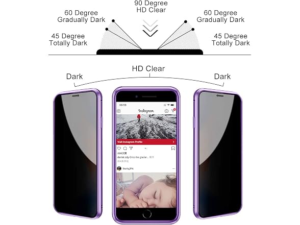 ESTPEAK Anti-Peep Magnetic Case