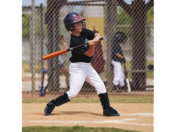 NURIBASE Batter's Leg Guards Black Adult