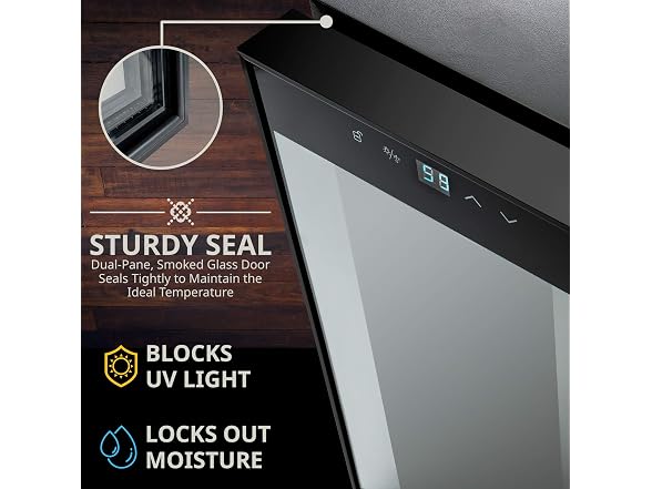 Ivation 18 Bottle Compressor Wine Cooler Refrigerator with Wi-Fi Smart App