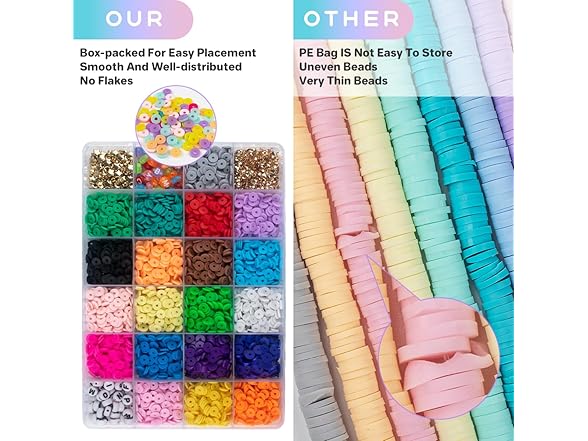 SUTOUG 4200+ PCS Beads for Threading