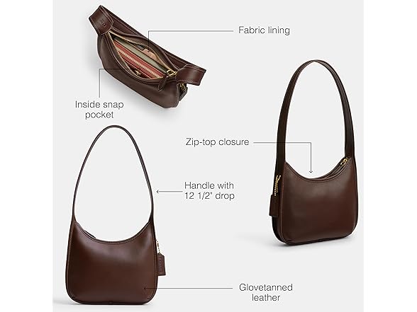 Coach Curve Zip Bag, B4/Maple (Open Box)