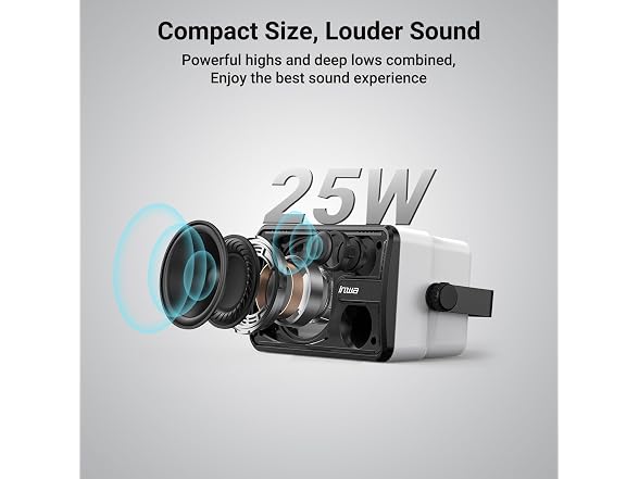 Inwa Upgraded Bluetooth Outdoor Speakers