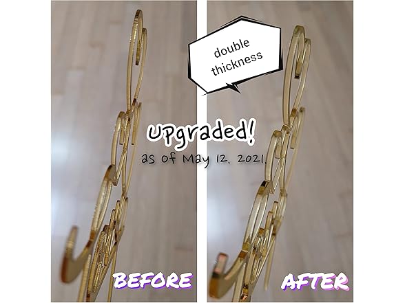 Love CakeTopper Gold Acrylic (3-Heart)