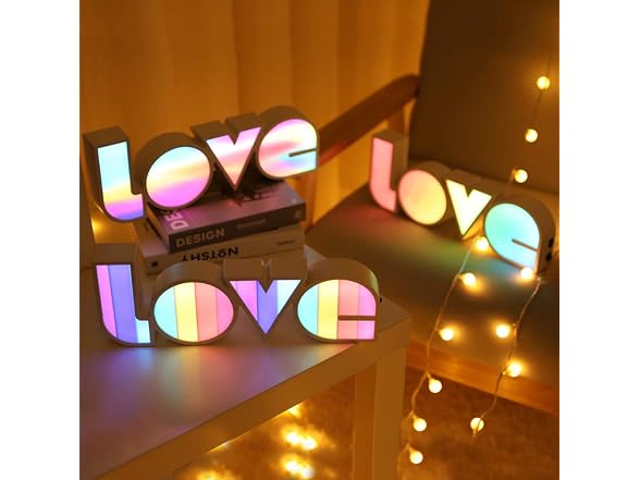 GUOCHENG LED Love Sign Lights - Love Marquee Signs Lamp