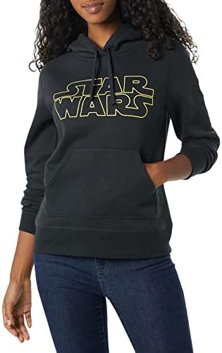Amazon Essentials Disney | Marvel | Star Wars | Princess Women's Fleece Pullover Hoodie Sweatshirts, Star Wars Logo, 5X