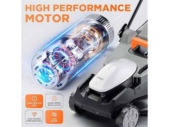 Litheli 40V (2 x 20V) 16" Electric Lawn Mower Cordless