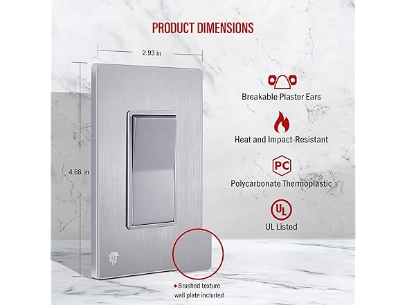 ENERLITES Elite Series Decorator Light Switch