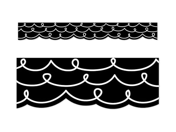 CTP Core Decor Loop-de-Loop on Black Bulletin Board Border