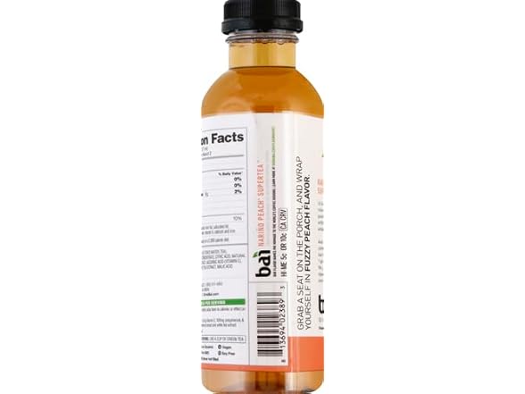 1CT Bai Narino Peach Tea, Antioxidant Infused Tea 18 oz