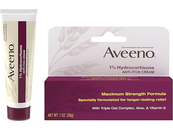 Aveeno Maximum Strength 1% Hydrocortisone Anti-Itch Cream