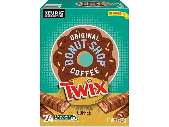 Donut Shop Twix Coffee K Cup Pods 24 Count