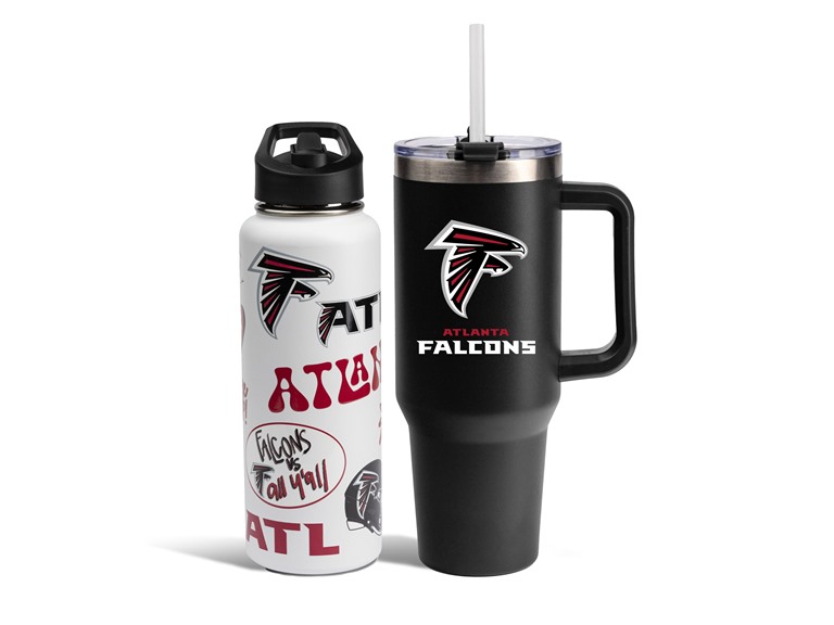Memory Company NFL Water Bottle and Tumbler with Straw Set