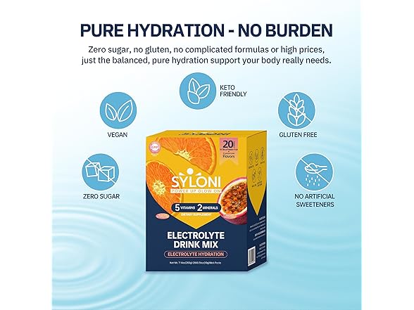 Electrolytes Powder Packets (0.36 oz*20)