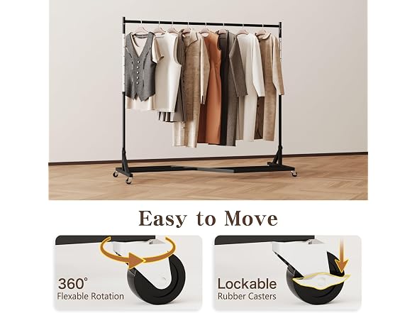 walnest Heavy-Duty Adjustable Garment Rack 