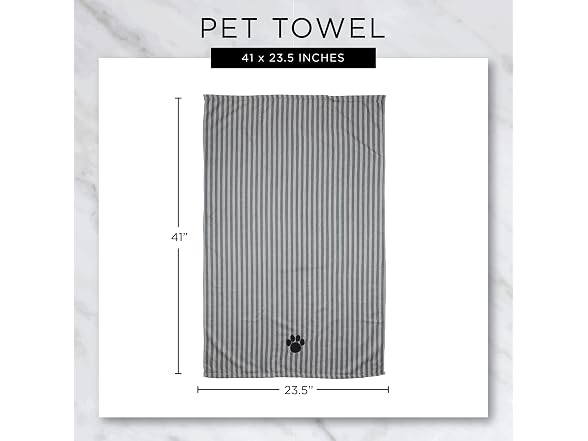 Bone Dry Pet Grooming Microfiber Towel, X-Large, Lavender
