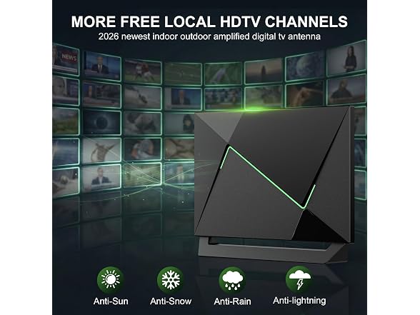 QIRUOZ 2026 Upgraded TV Antenna