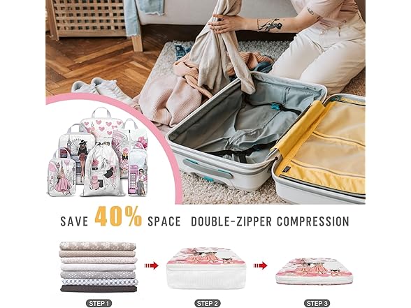 beautype 6 Set Compression Packing Cube