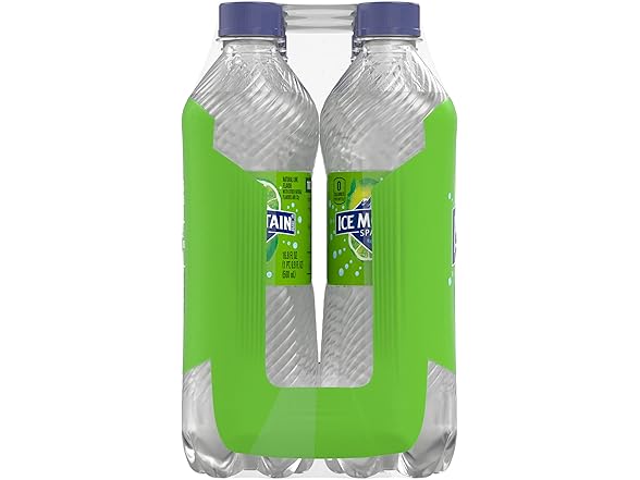 Ice Mountain Lime Sparkling Water 16.9oz (8pk)