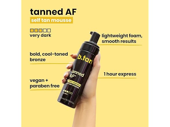 b.tan Dark Self Tanner Mousse