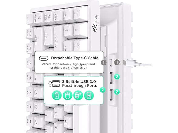 RK 84 Wireless RGB Hot-Swappable Mechanical Keyboard