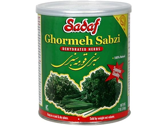 6PK Sadaf Sabzi Ghormeh, Dehydrated Herbs, 2oz.