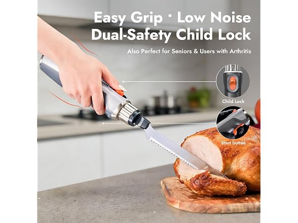 iKoffy Electric Knife for Meat Slicing