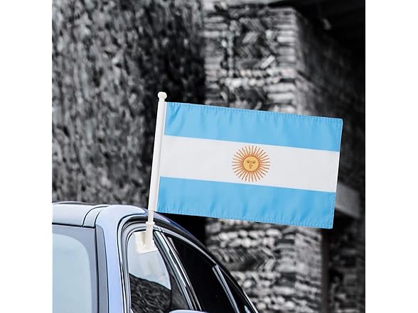 MSFHHA 2 Pack Car Flags,Argentina 