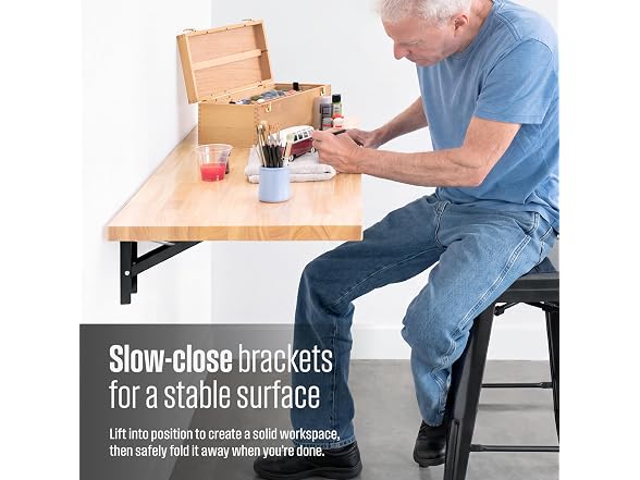 SafeRacks Wall Mounted Folding Table & Workbench