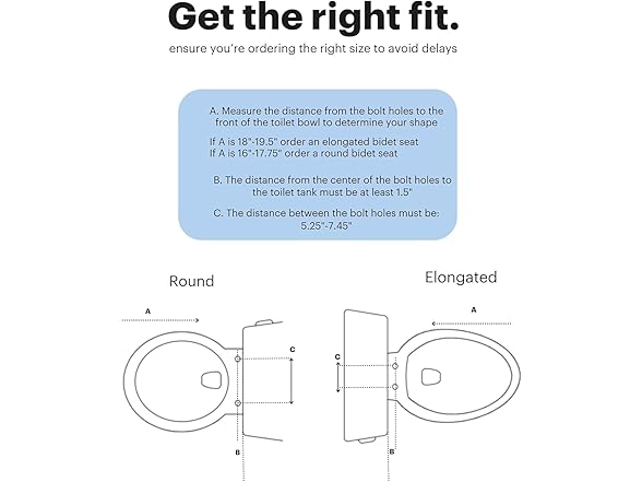 Brondell LT89 Bidet Toilet Seat w/ Side Arm Control