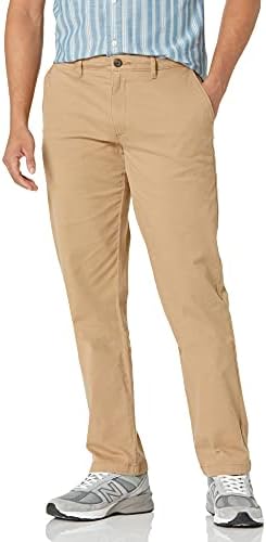 Amazon Essentials Mens Straight-Fit Casual Stretch Chino Pants, Mushroom Brown, 36W x 32L