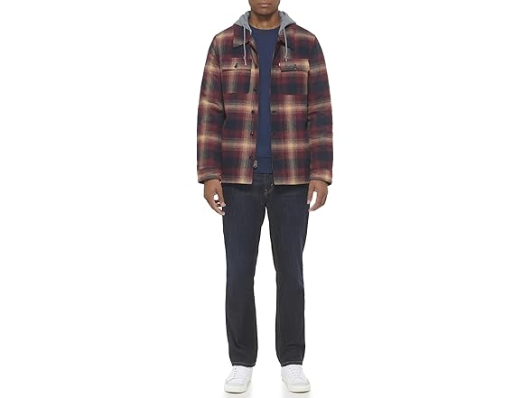 Levis Mens Sherpa Lined Shirt Jacket