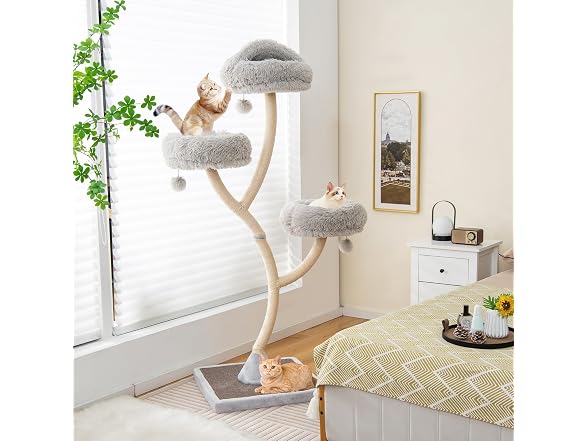 Tangkula Tall Cat Tree, 70 Inch Multi-Level